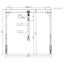 簡易門型クレーン2.8ton／品番　MC2GC-2800KG