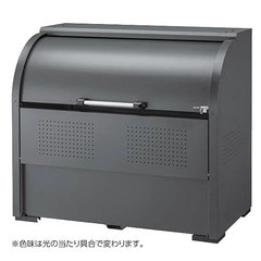 スチールゴミ箱(高耐食溶融メッキ)高級グレー色 /品番　M1584KR-1307G-2D