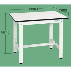 軽量作業台H740mm 均等荷重350kgポリエステル天板/品番　M350NK-37LW