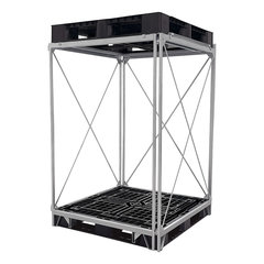 二段積み全面開放型1100×1100mmパレットラック 品番　M2780FP-1100M