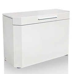 大型屋外ゴミ箱ストッカー白色(スチール製)200L／品番　M1584APM-1067