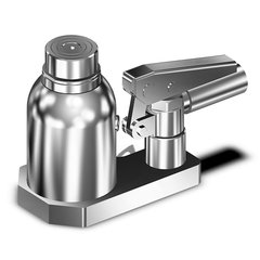 低床型レバー旋回式油圧ジャッキ（6t）メッキ仕様／品番　M441SLH-T060CE