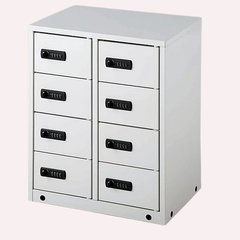 鍵付き貴重品ロッカー（8人用）配線穴あり 品番　M2314VL-EA353K