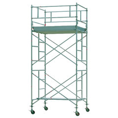 アルミローリングタワー移動式高所作業台足場1段セット／品番　M196RA-1CP