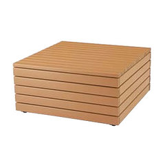 屋外マルチレベルデッキベンチ（900×900×H430）再生木材EMウッド／品番　M3472ST-B9430RM-EM