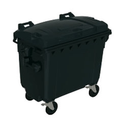 ドイツ製大型キャスター付ゴミ箱(660L)／品番　M2588LT-660G
