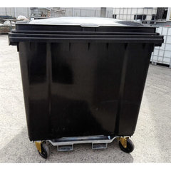 大型ゴミ箱キャスターカート1100L(ブラック)／品番　M4507BGT-1100LB