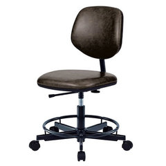 ヴィンテージ調ワーキングチェア足掛リング付／品番　M2201WC47-UX5T-BL