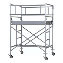 移動式アルミ製高所作業足場1段セット標準仕様（2.76～2.99m）／品番　M196RA-1DP
